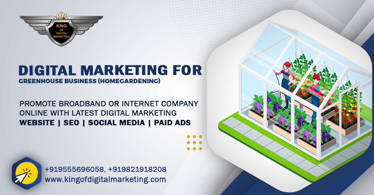 Digital Marketing for Greenhouse Business (Home Gardening) SEO,Social